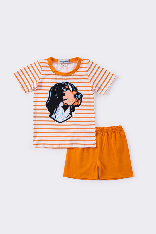 Tennessee print boy stripe set