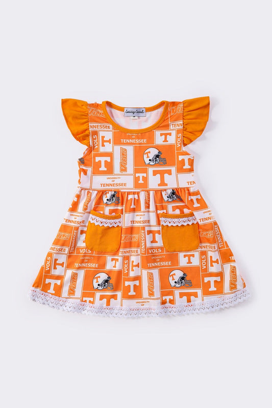 Tennessee print girl dress