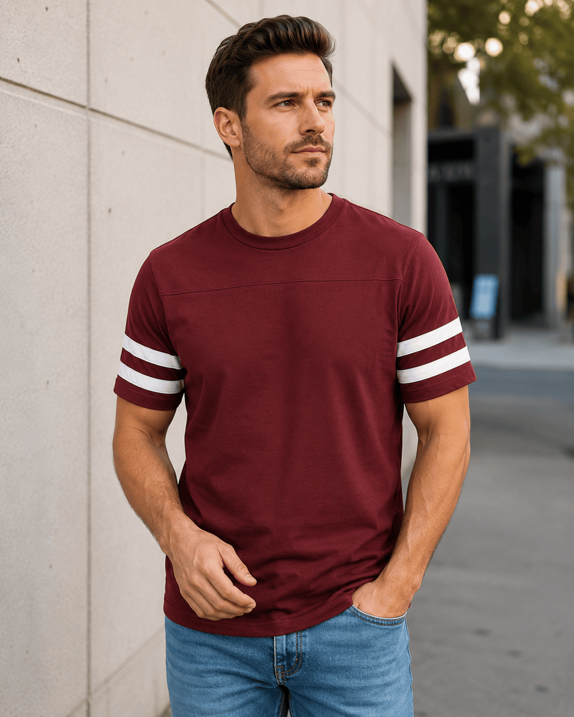 Adult 2 Stripe Jersey T-Shirt
