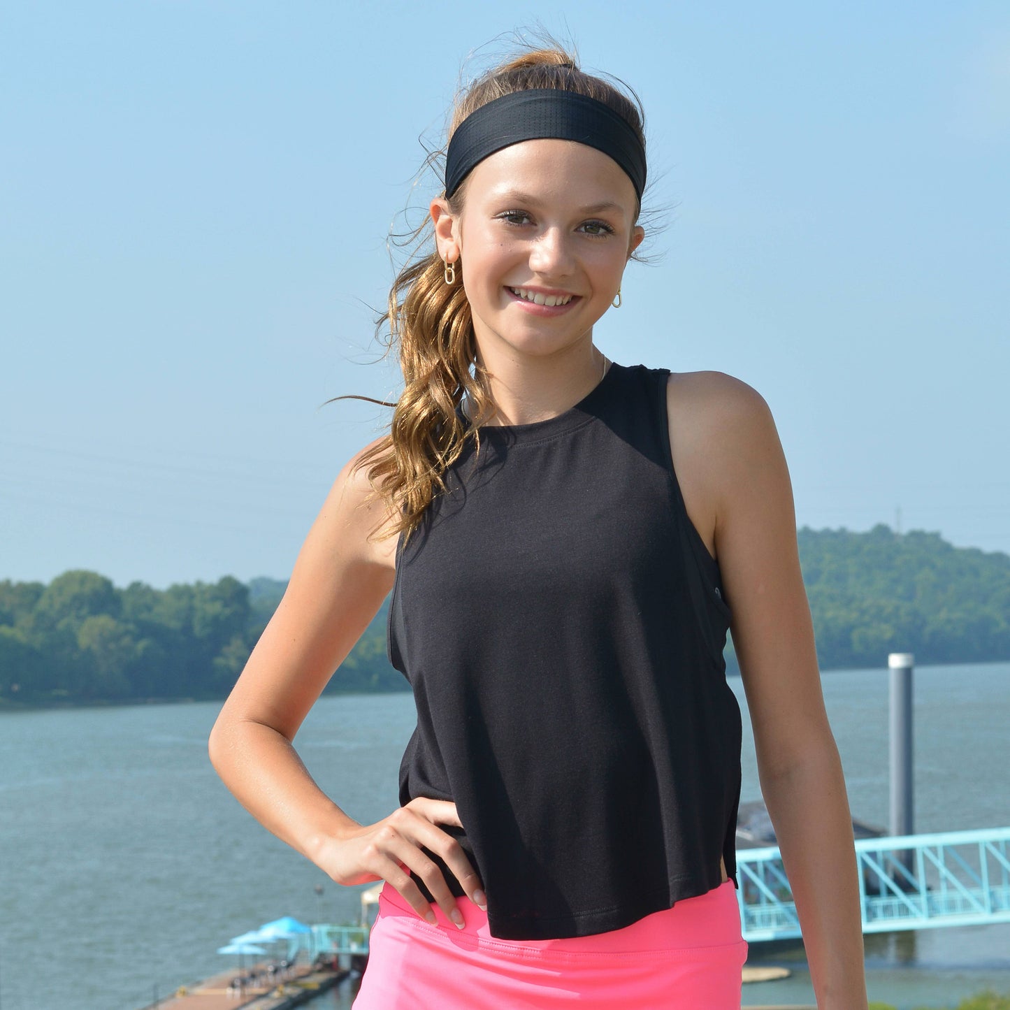 Adjustable No Slip Mesh Sport Headbands - Athletic Hair Band