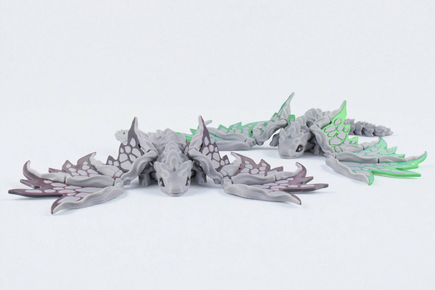 3D Printed Stone Dragon - Articulated and Moveable Wings