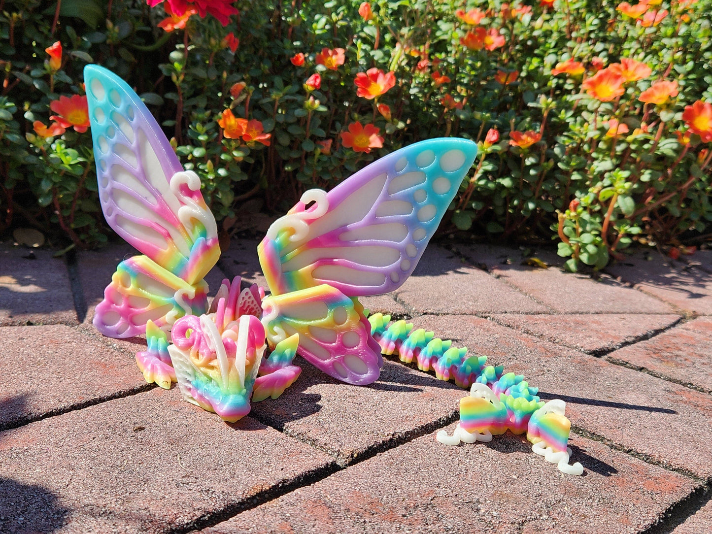 Rainbow Butterfly Dragon — Glow-in-the-Dark Collectible