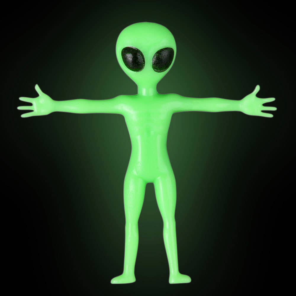 (T) 2.25" GLOW IN DARK STRETCHY ALIEN 48CT