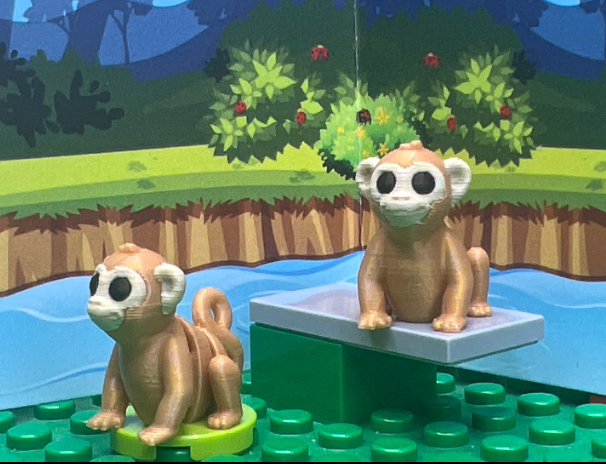 Monkey - Fidget Friend - Includes Play Scene