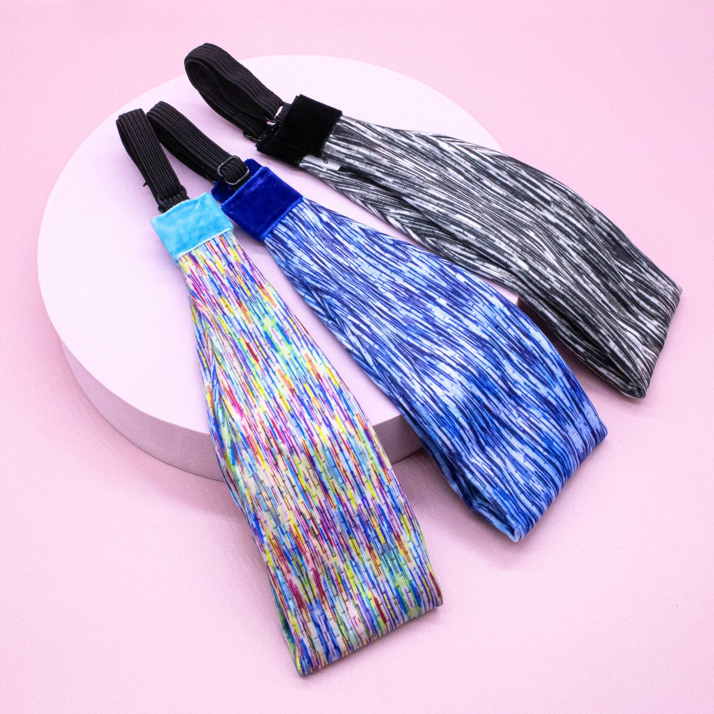 Adjustable No Slip Mesh Sport Headbands - Athletic Hair Band