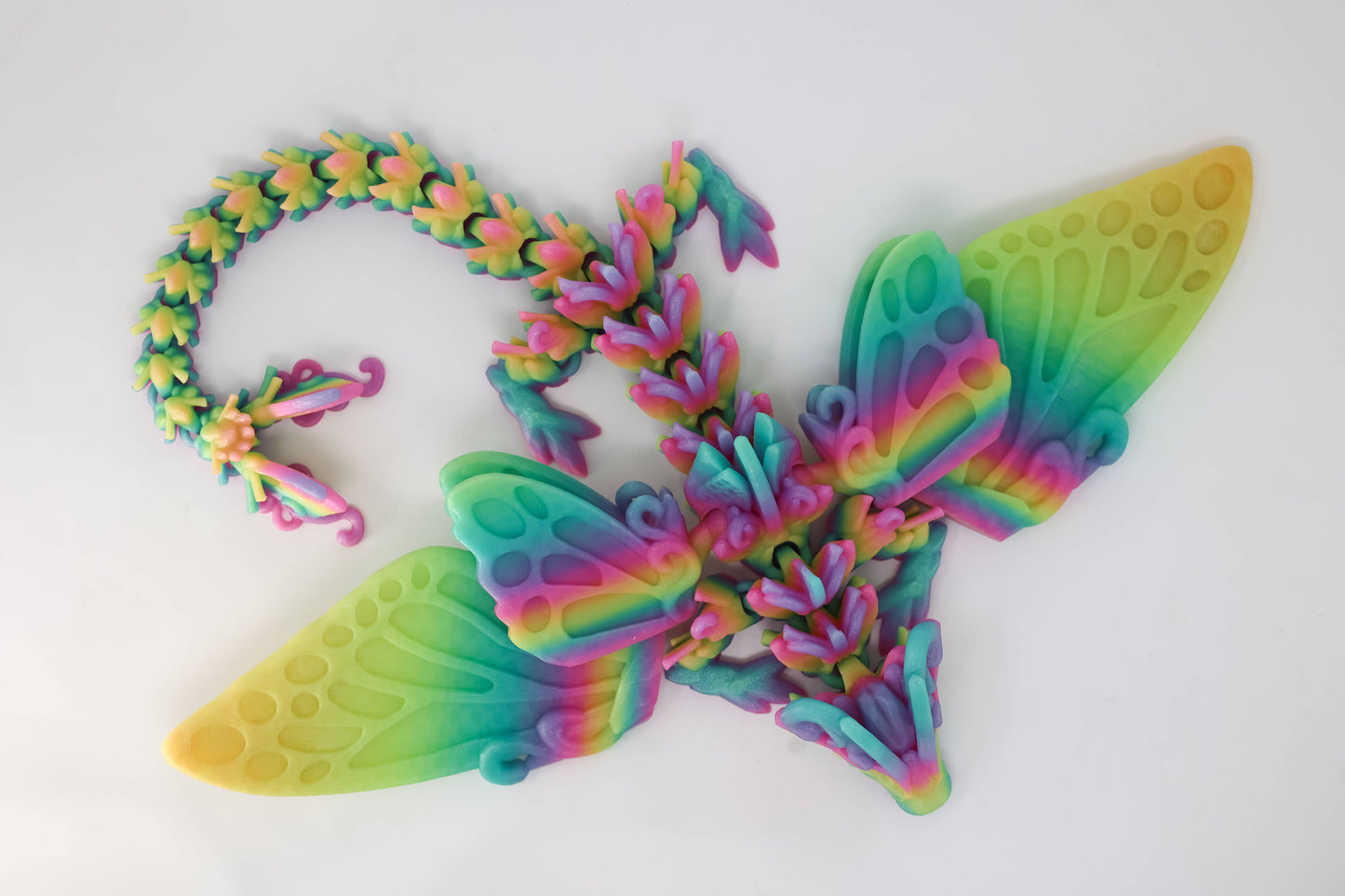 Large 3D Printed Dragons with Wings – Assorted Colors