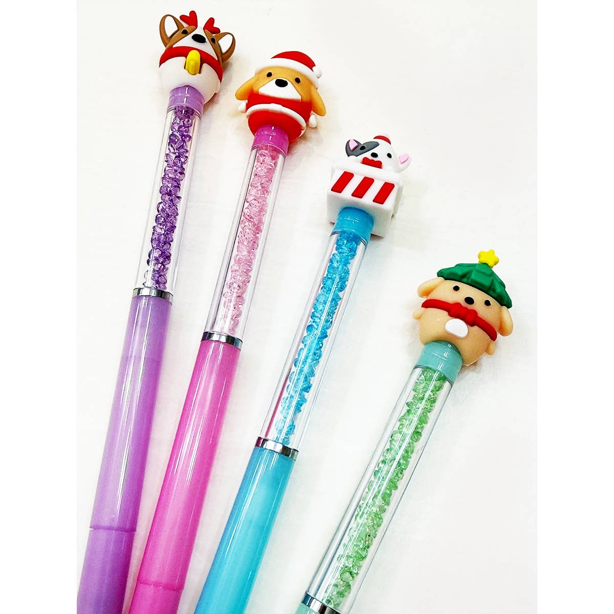 Christmas Theme Gem Ball Point Pen