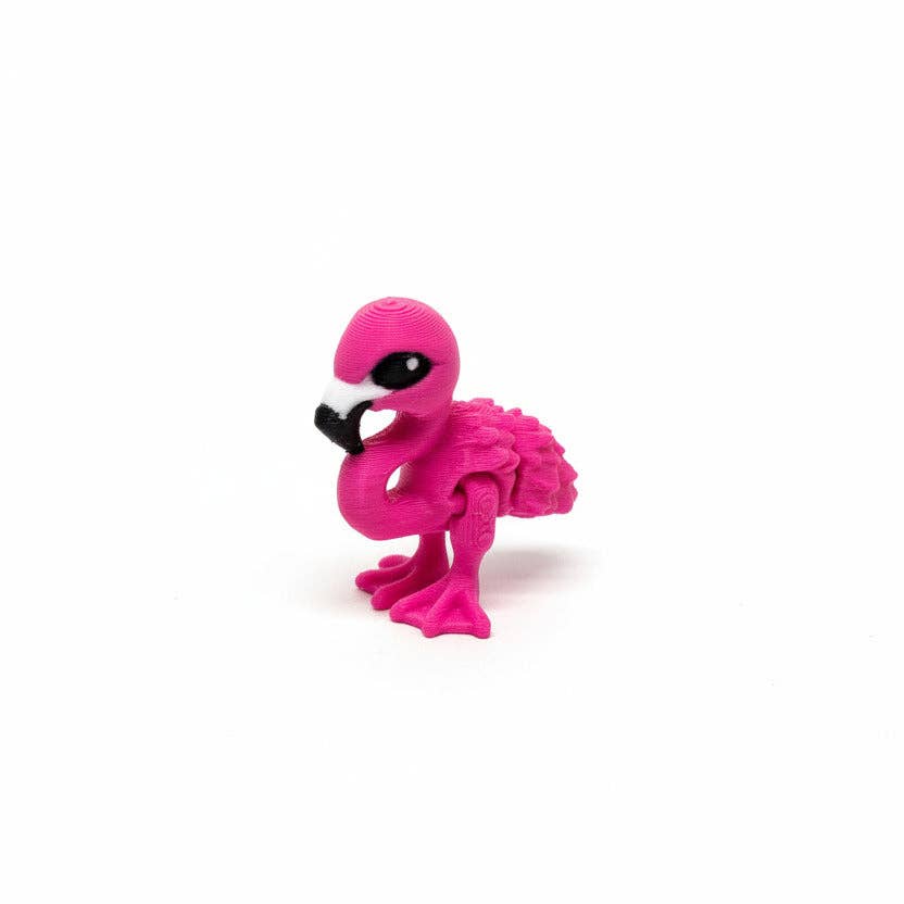 Flamingo • Mini 3D Printed Articulated Animal • Flexi Animals • Pocket Pets • Pocket Pals • Desk Pet*