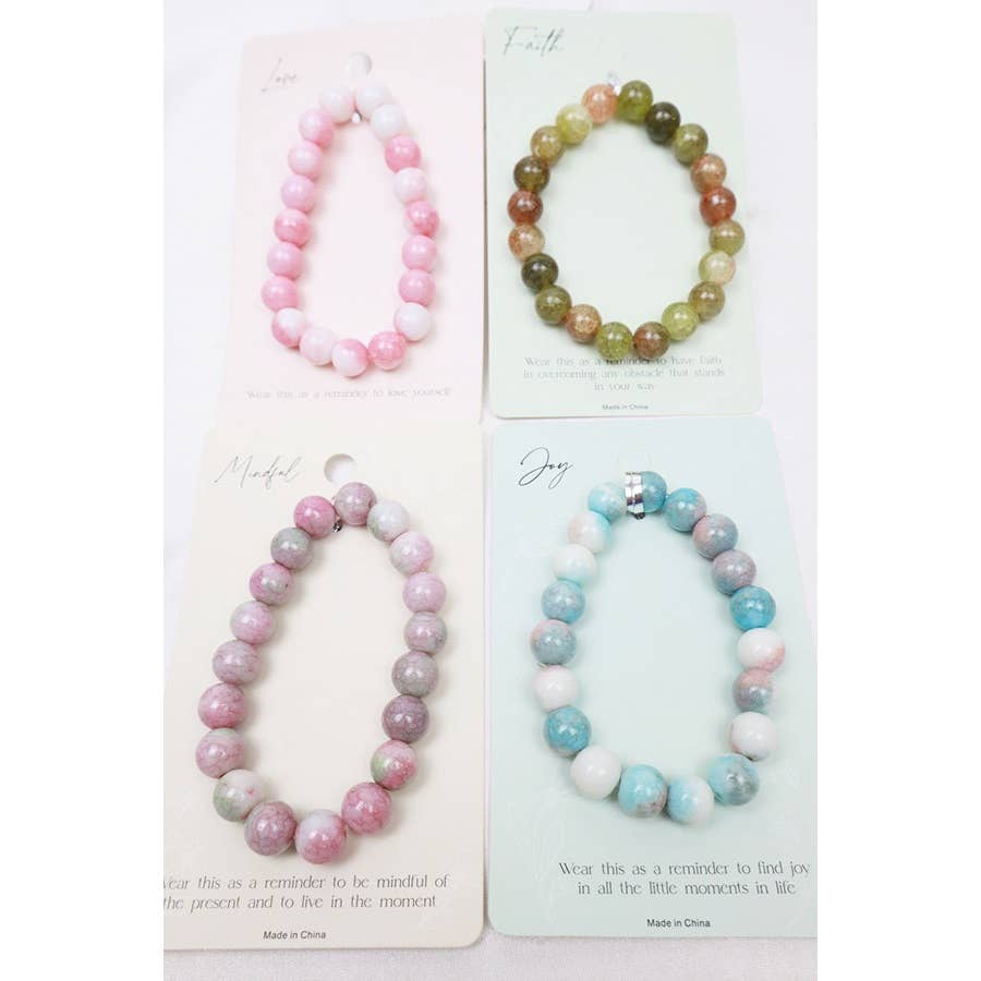 Inspirational Healing Stone Bracelets