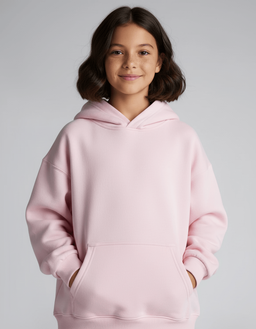 Dreamy Soft Charlie Play Solid Color - Bamboo Kids Pull Over Hoodie Sweatshirt