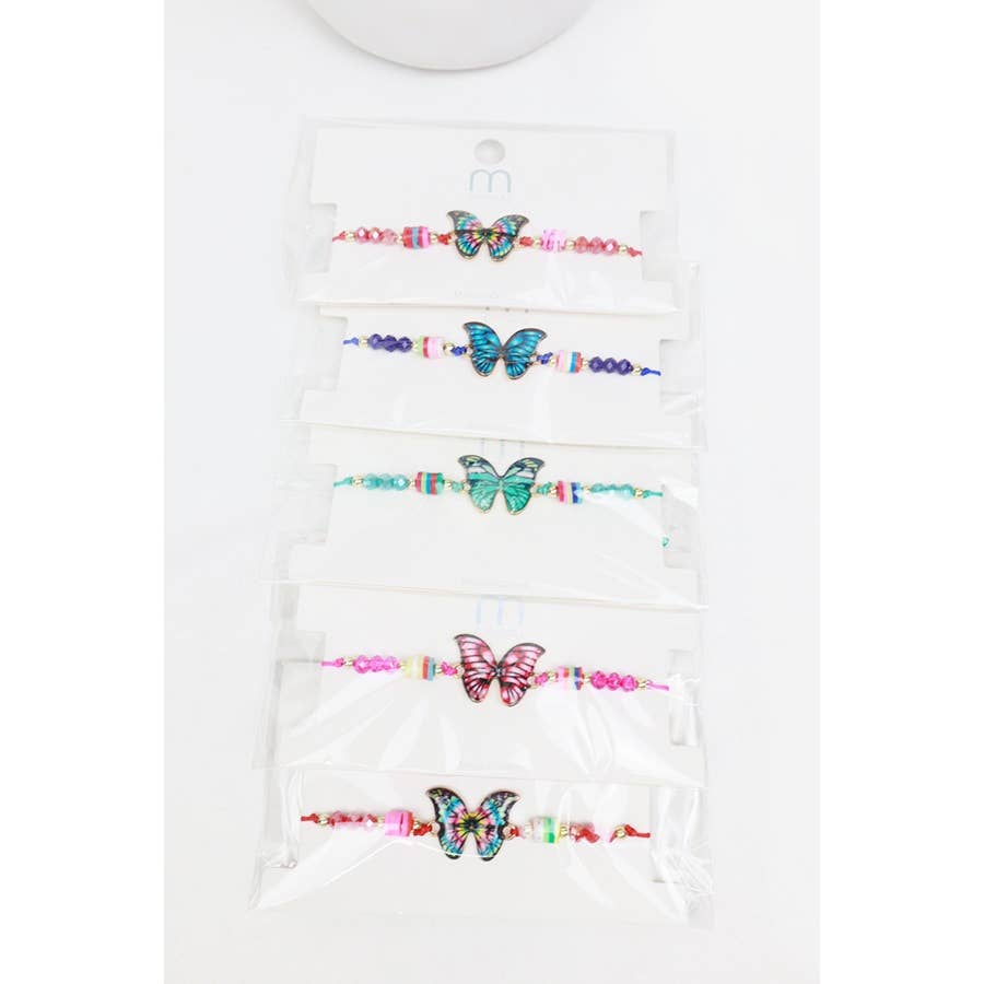 Butterfly String Adjustable Bracelet