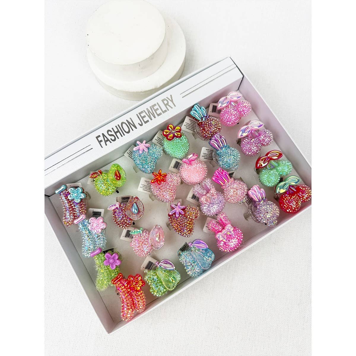 FRUIT Theme Flashing Light Party Rings