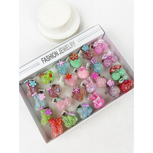 FRUIT Theme Flashing Light Party Rings