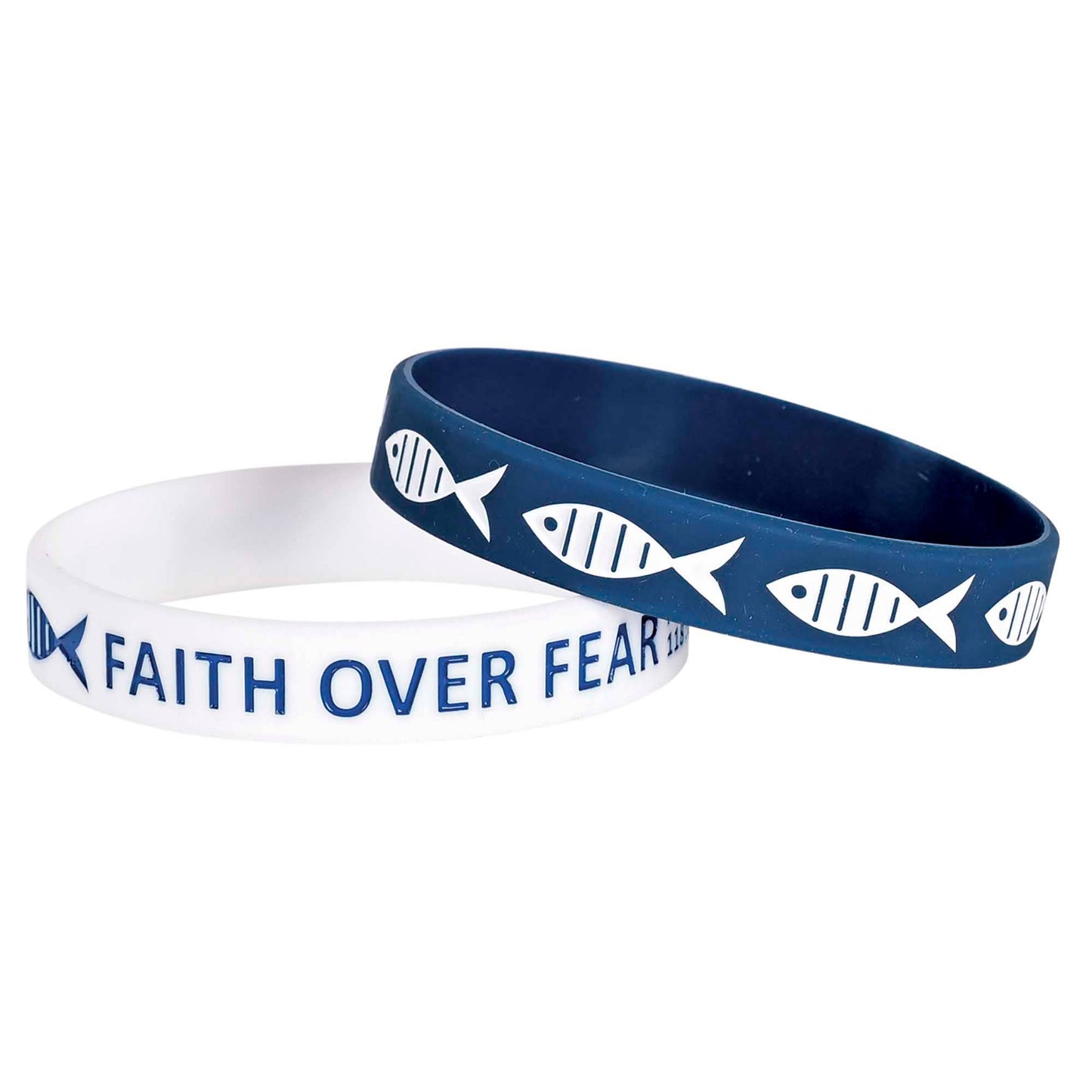 Bracelet Silicone Fish Faith Over Fear