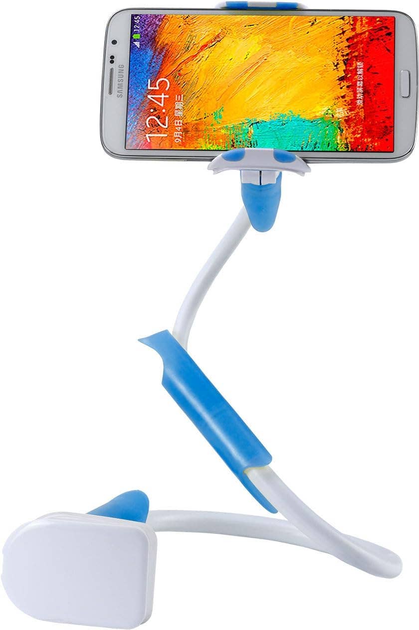 Cell Phone Clip Holder With Rotating Flexible Arm