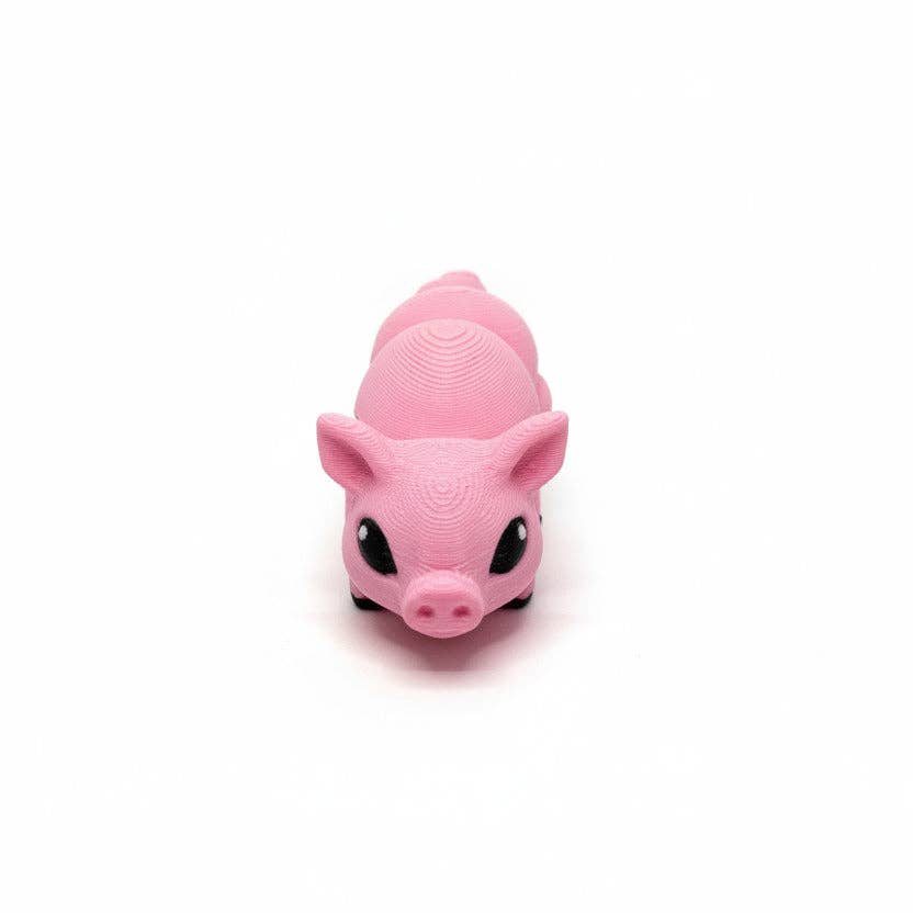 Pig • Mini 3D Printed Articulated Animal • Flexi Animals • Pocket Pets • Pocket Pals • Desk Pets*