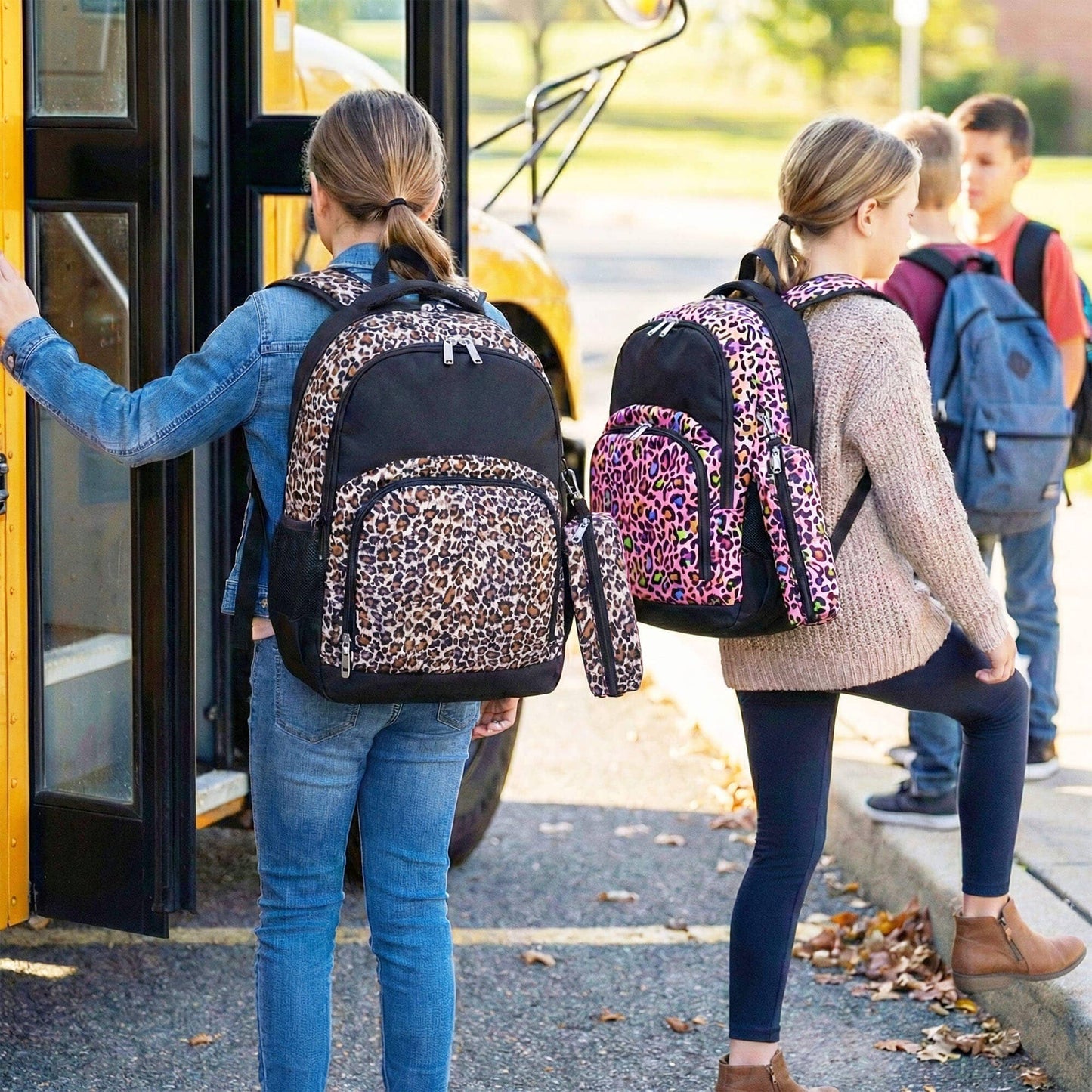 K230 | COMFORT BACKPACK 2PCS - LEOPARD