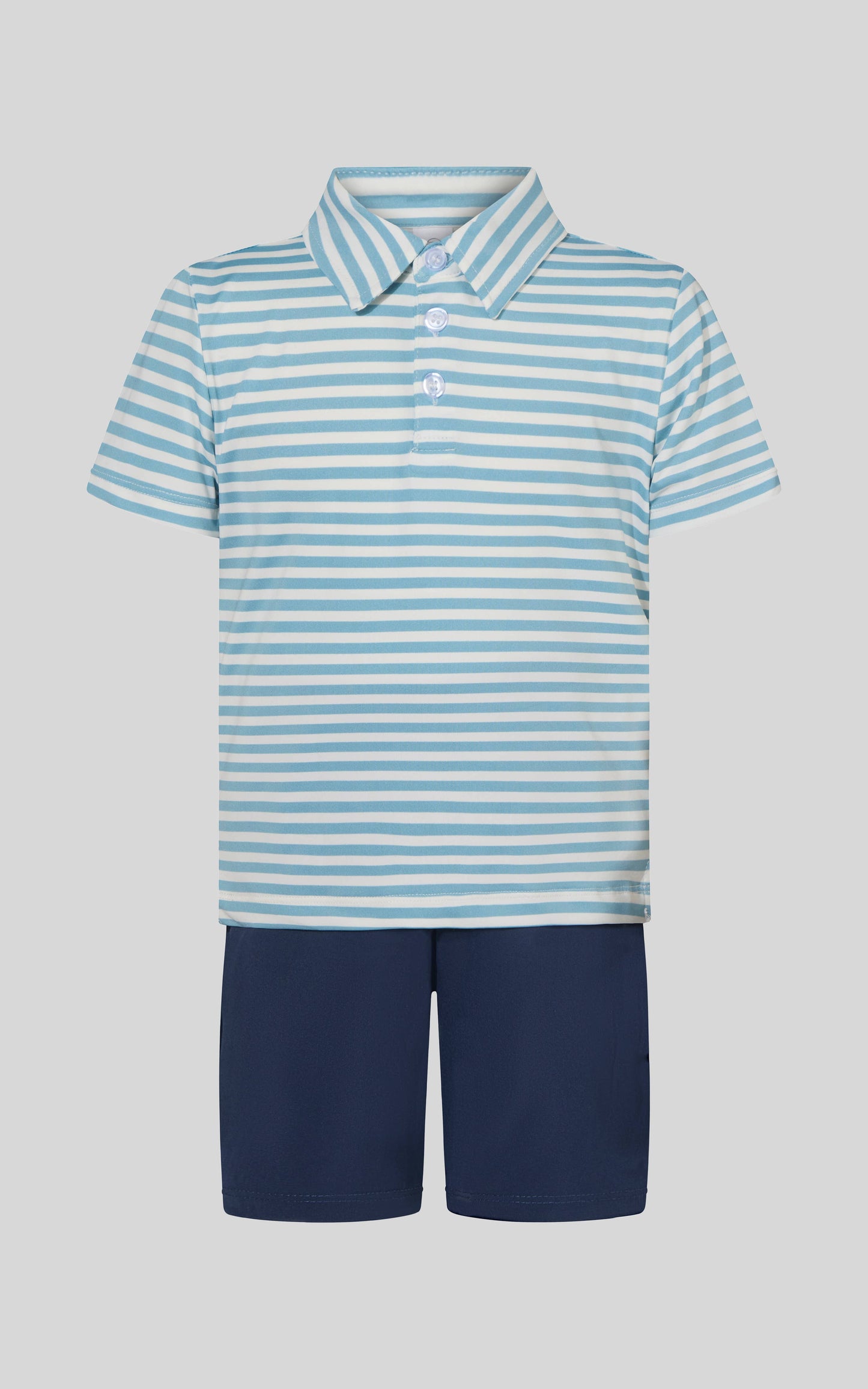 Little Boys Performance Short Sleeve Polo Shirt and Shorts