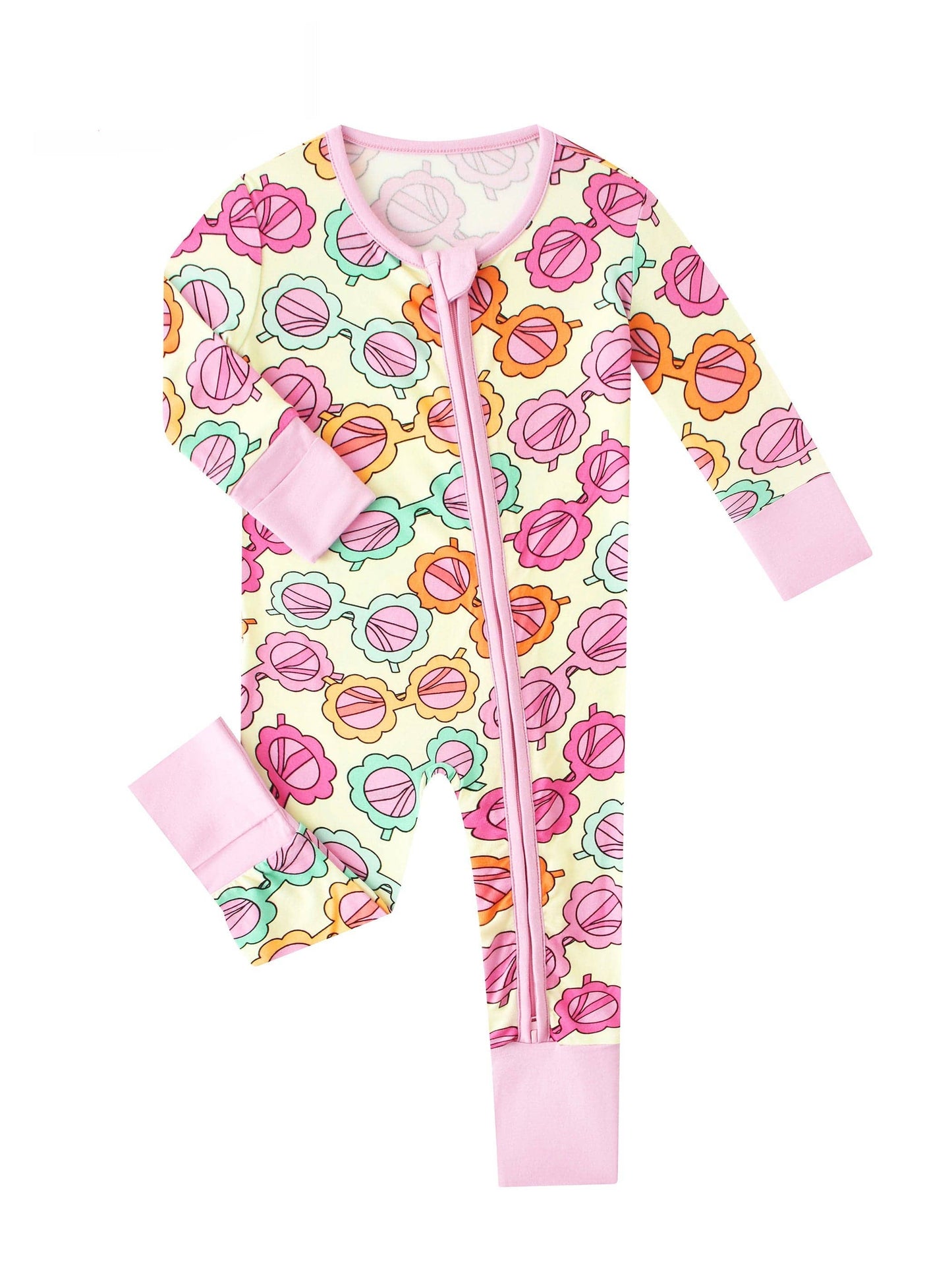 Posh TOT Sassy Shades Bamboo Baby Convertible Zippy Romper  CINCO DE MAYO PROMO - FINAL SALE