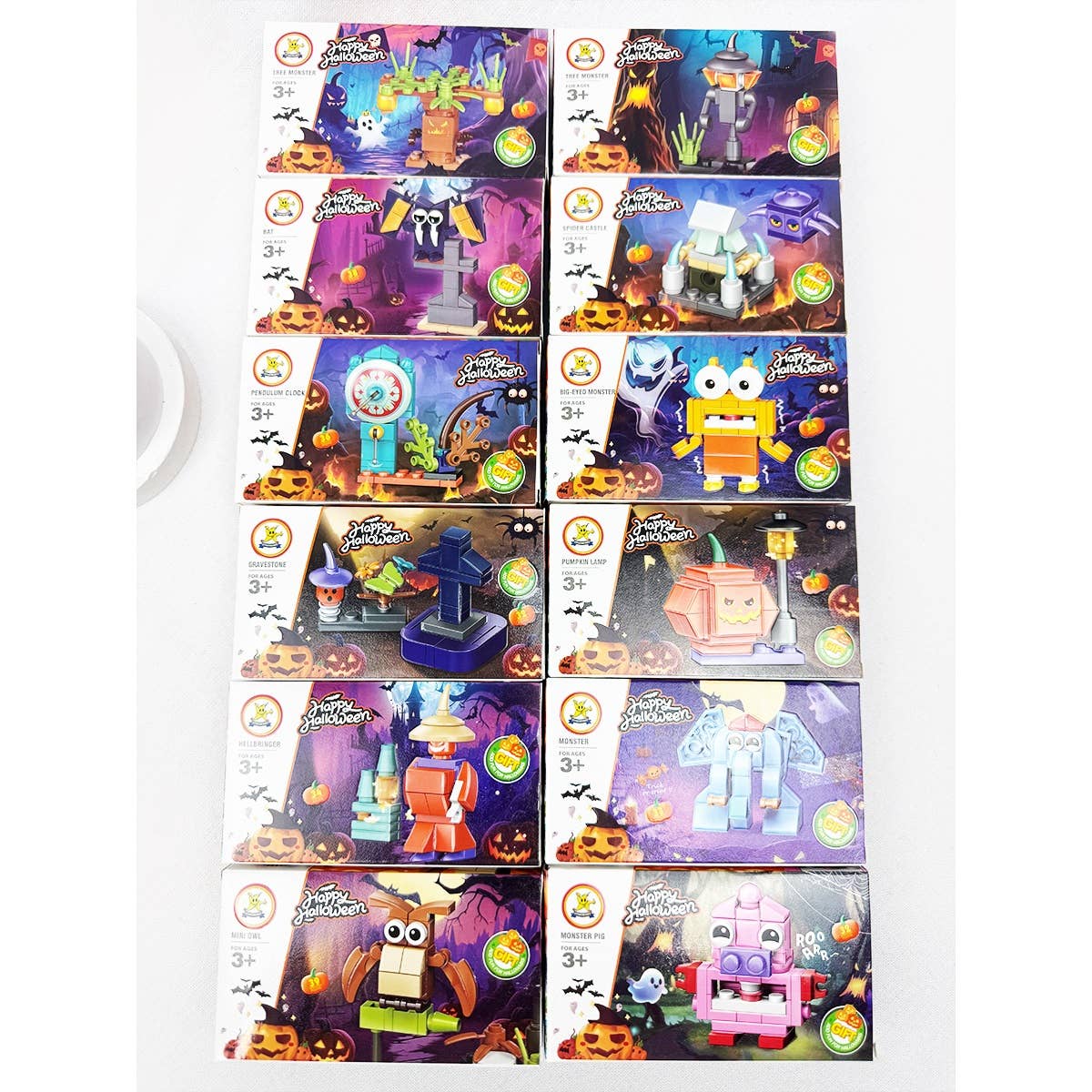 Halloween Theme Building Block Toy Set