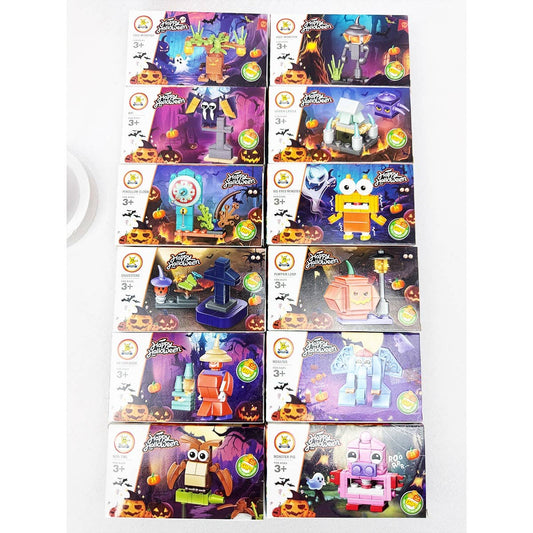 Halloween Theme Building Block Toy Set