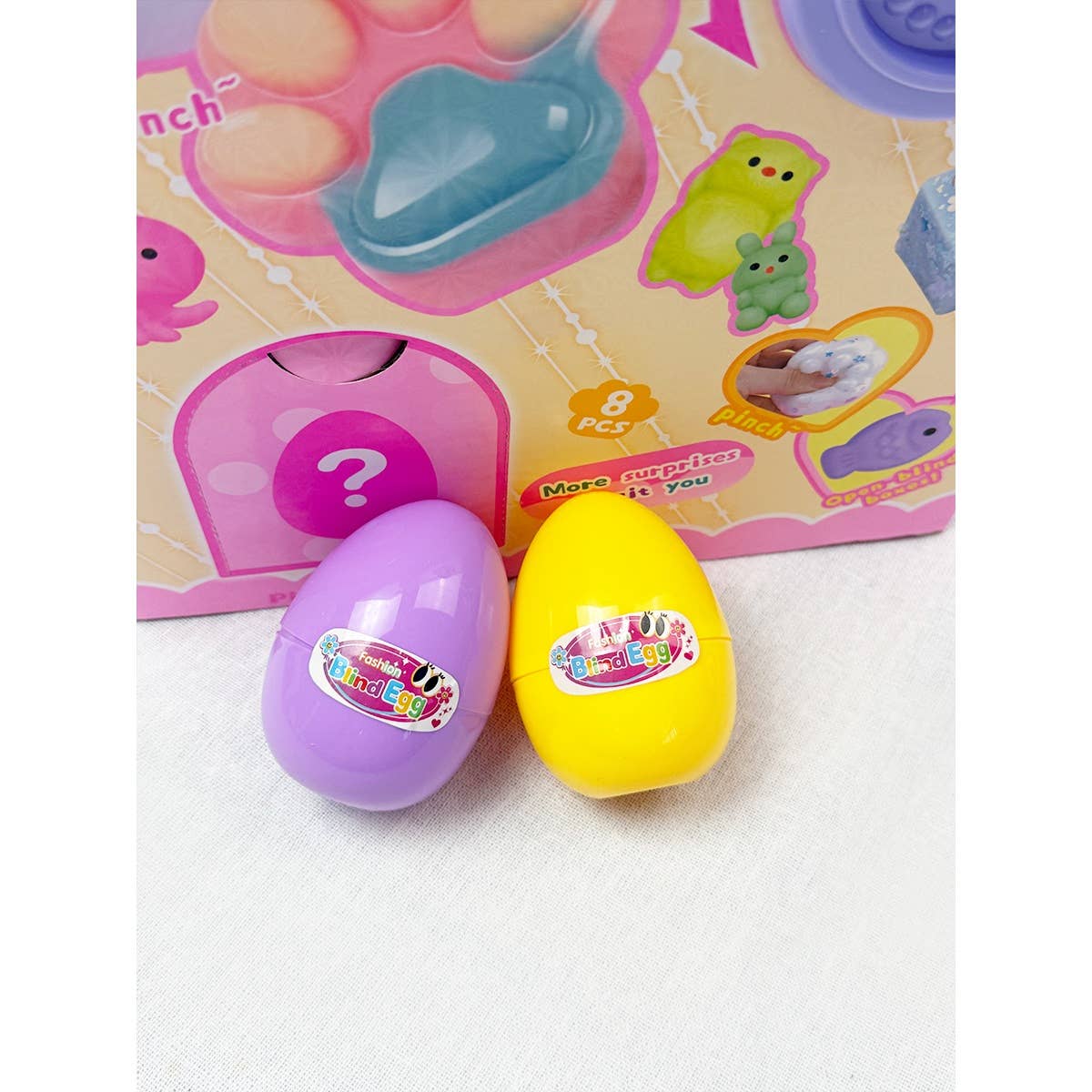 Cute Gacha Machine Squishy Toy Set