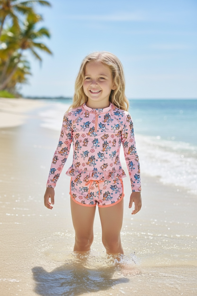 Dog character printed swim set. SWG60154 SOL
