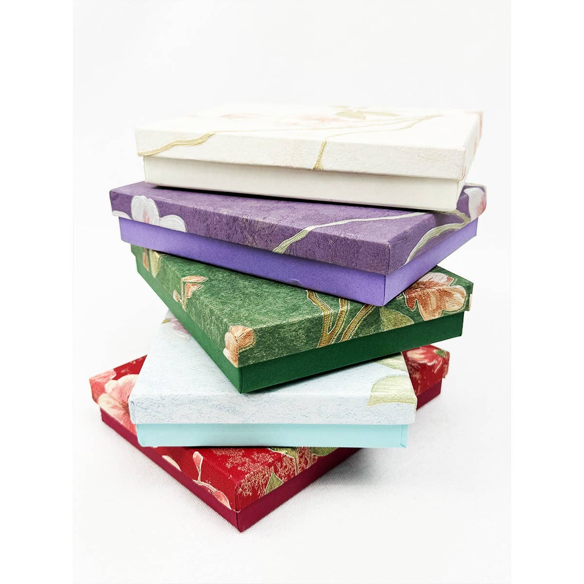 Elegant Floral Jewelry Gift Box Set