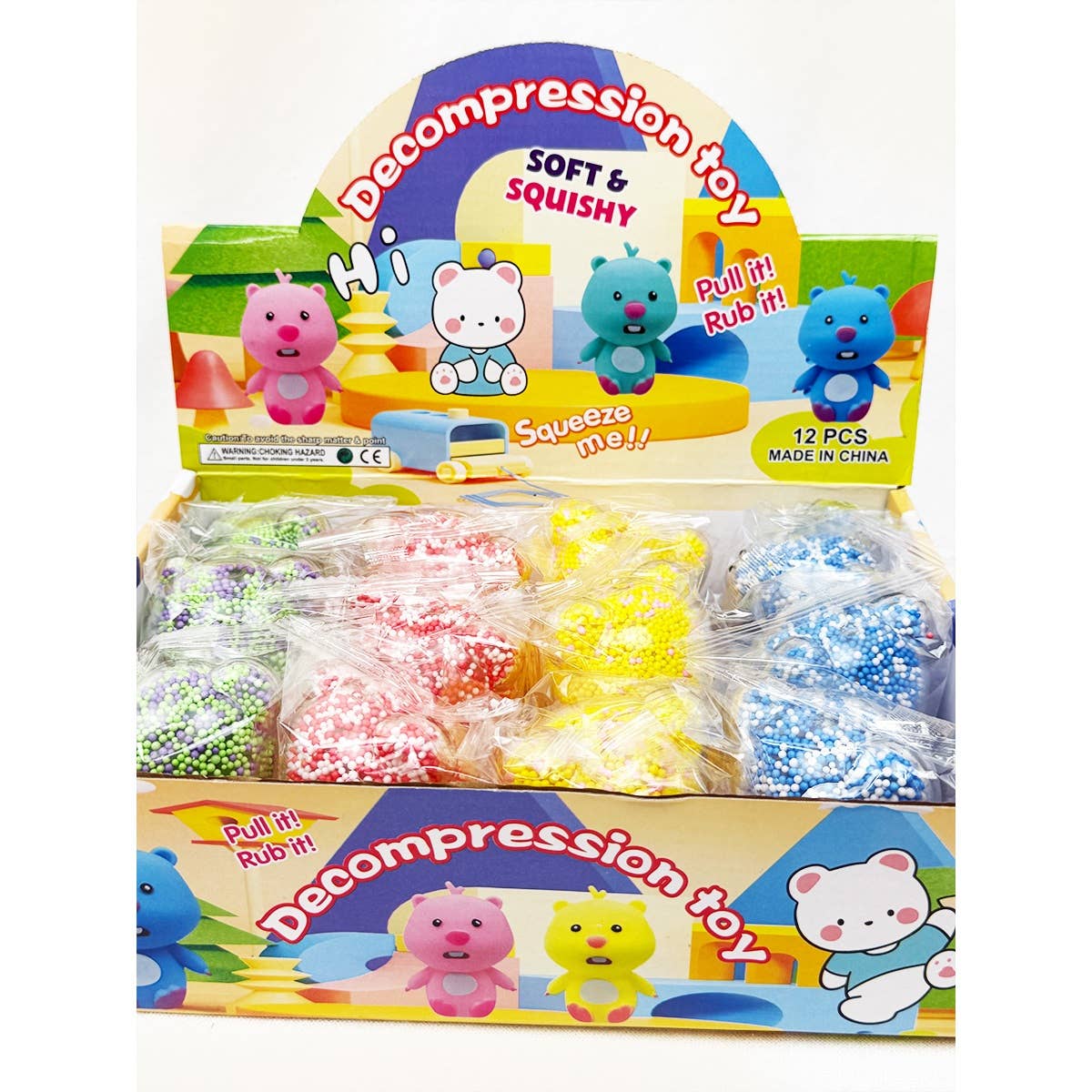 Light Up Bead Filled Bear Squishy