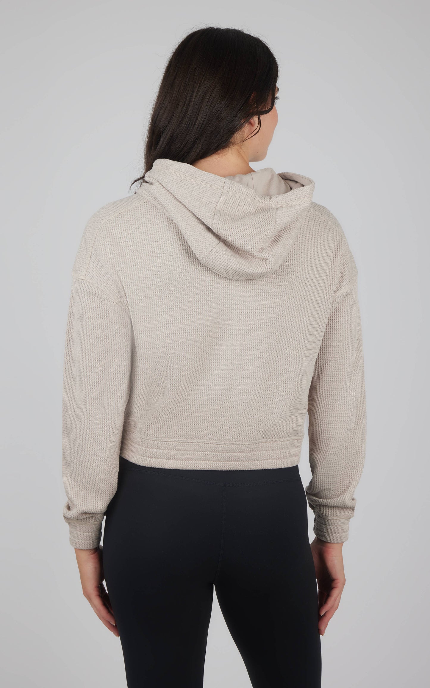 Women's Brushed Inside Waffle Hoodie Jacket