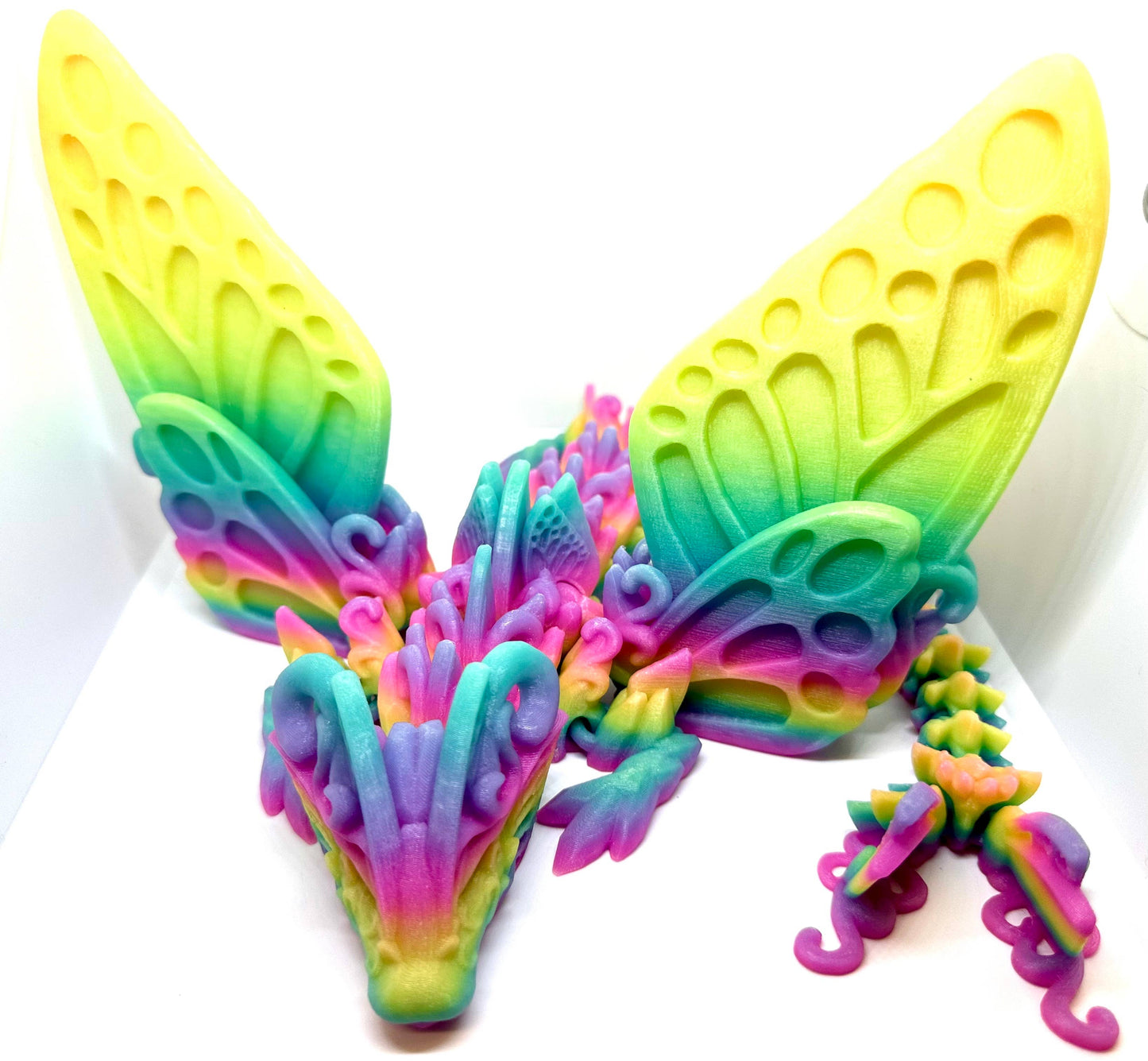 Large 3D Printed Dragons with Wings – Assorted Colors