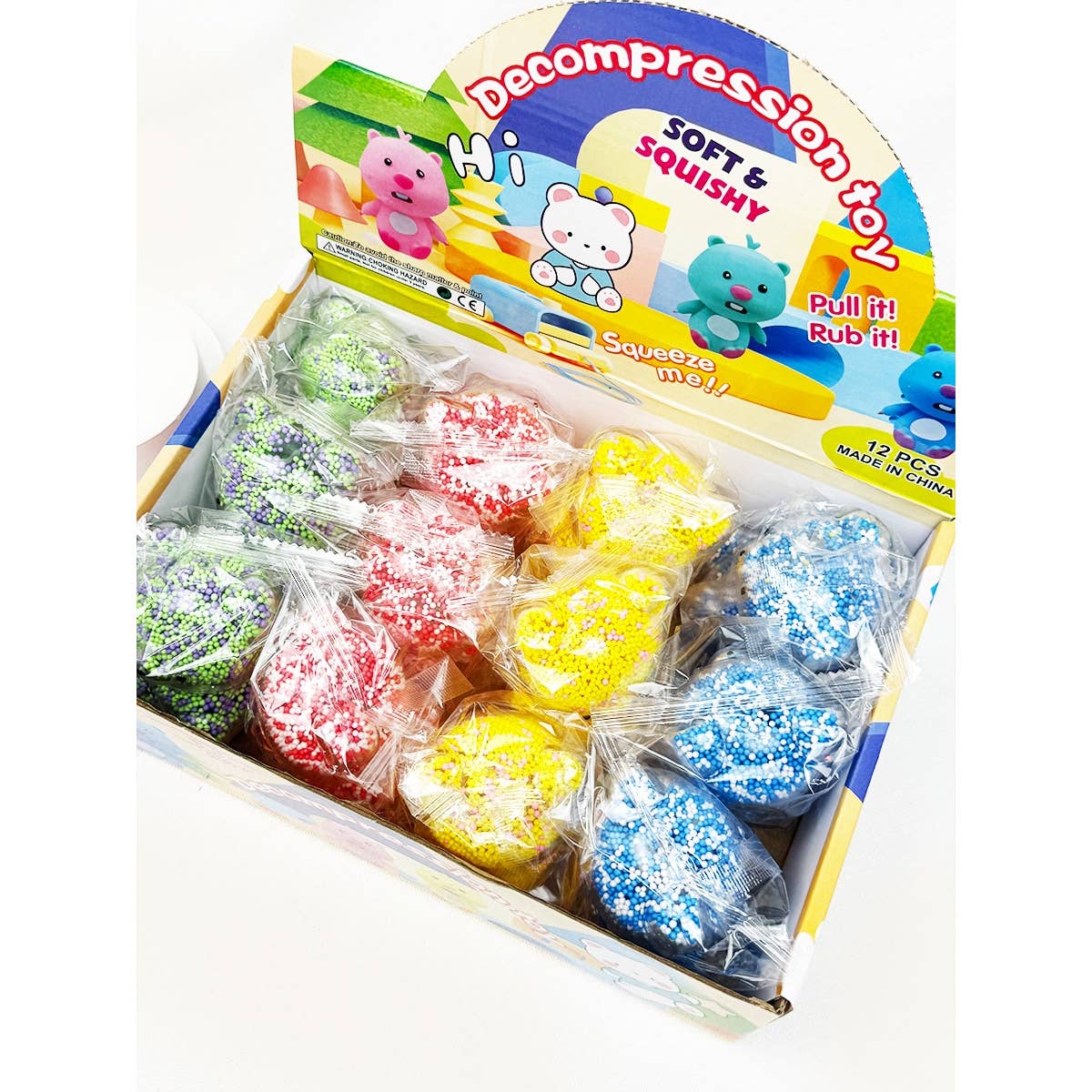 Light Up Bead Filled Bear Squishy