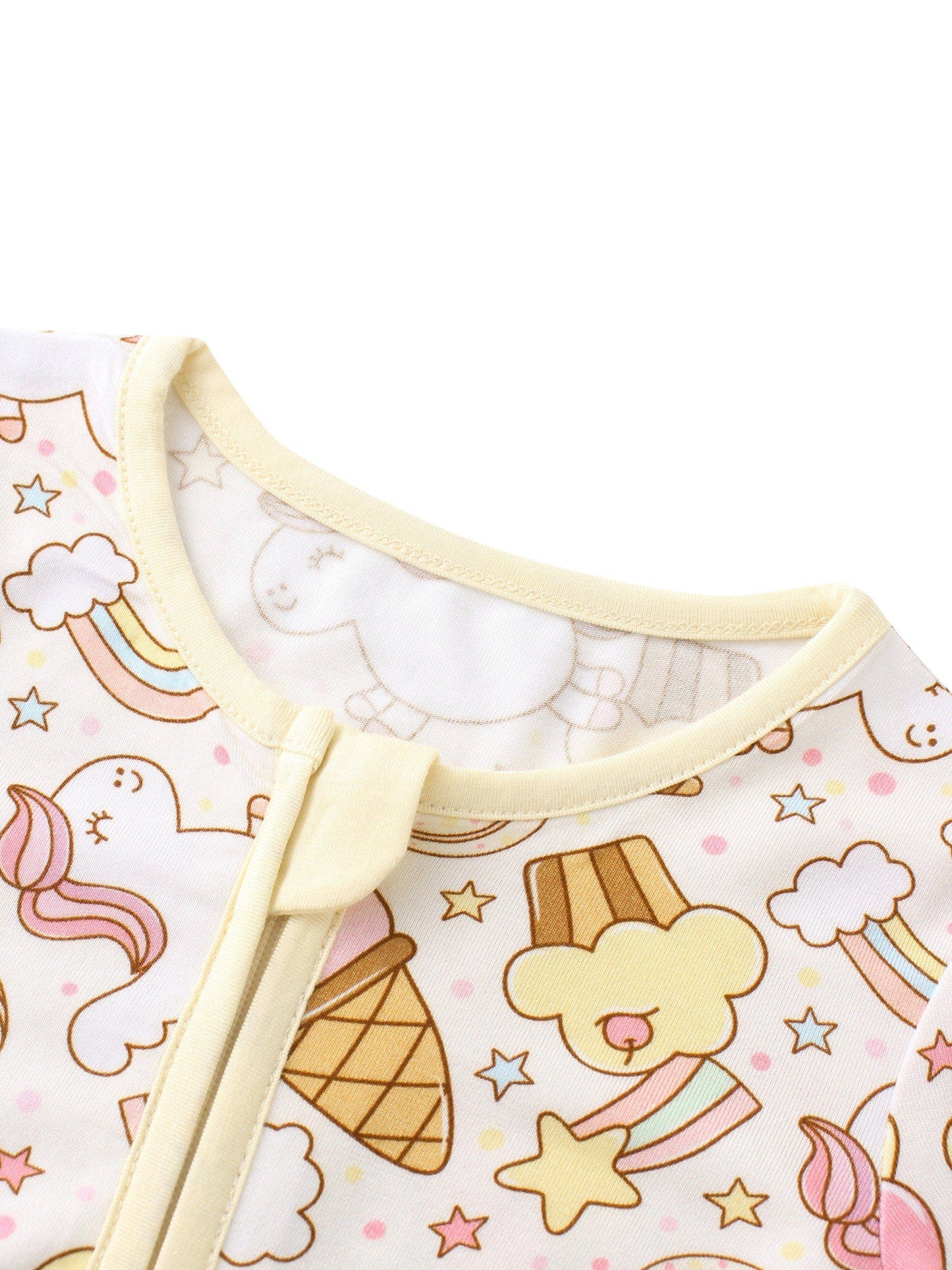 Posh TOT Sweet Treats Bamboo Baby Convertible Zippy Romper