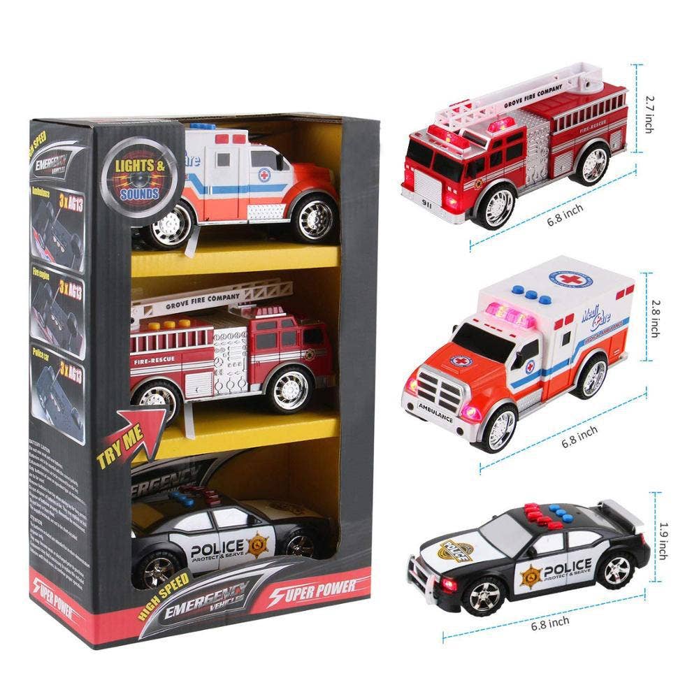 3-in-1 Emergency Vehicle Toy