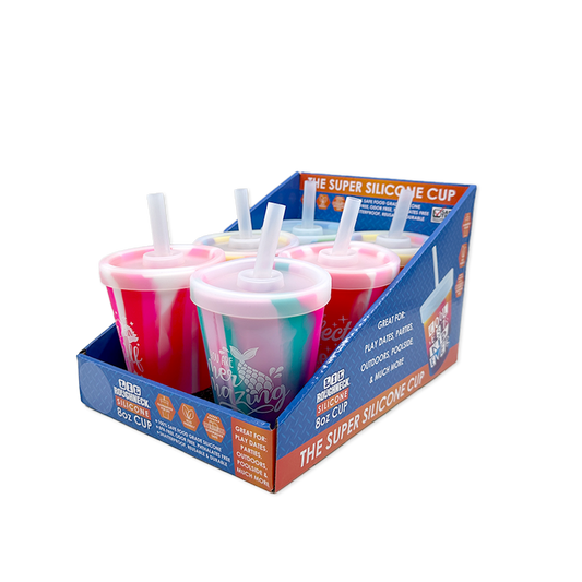 Roughneck Kids Toddler 8oz Silicone Super Cups - 6/Display