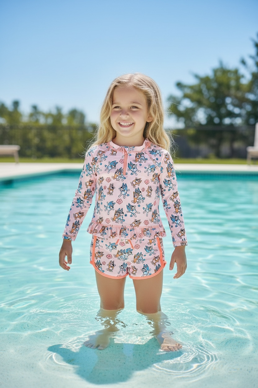 Dog character printed swim set. SWG60154 SOL