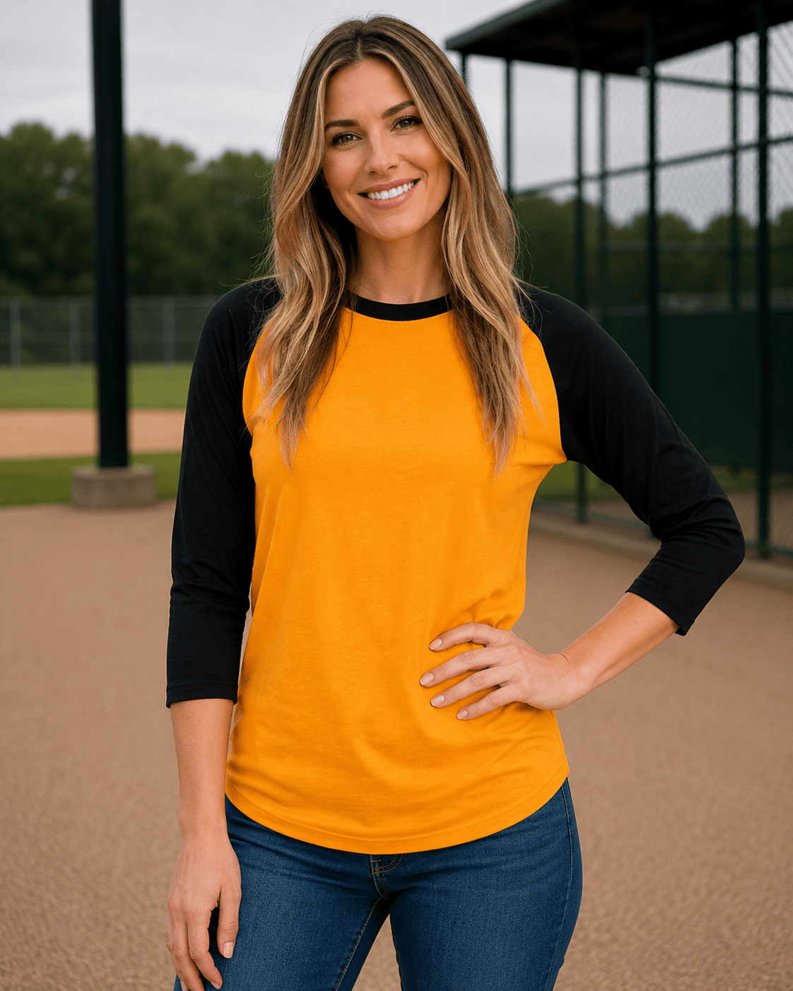 Adult 3/4 Sleeve Raglan Baseball Tee | 35+ Colors