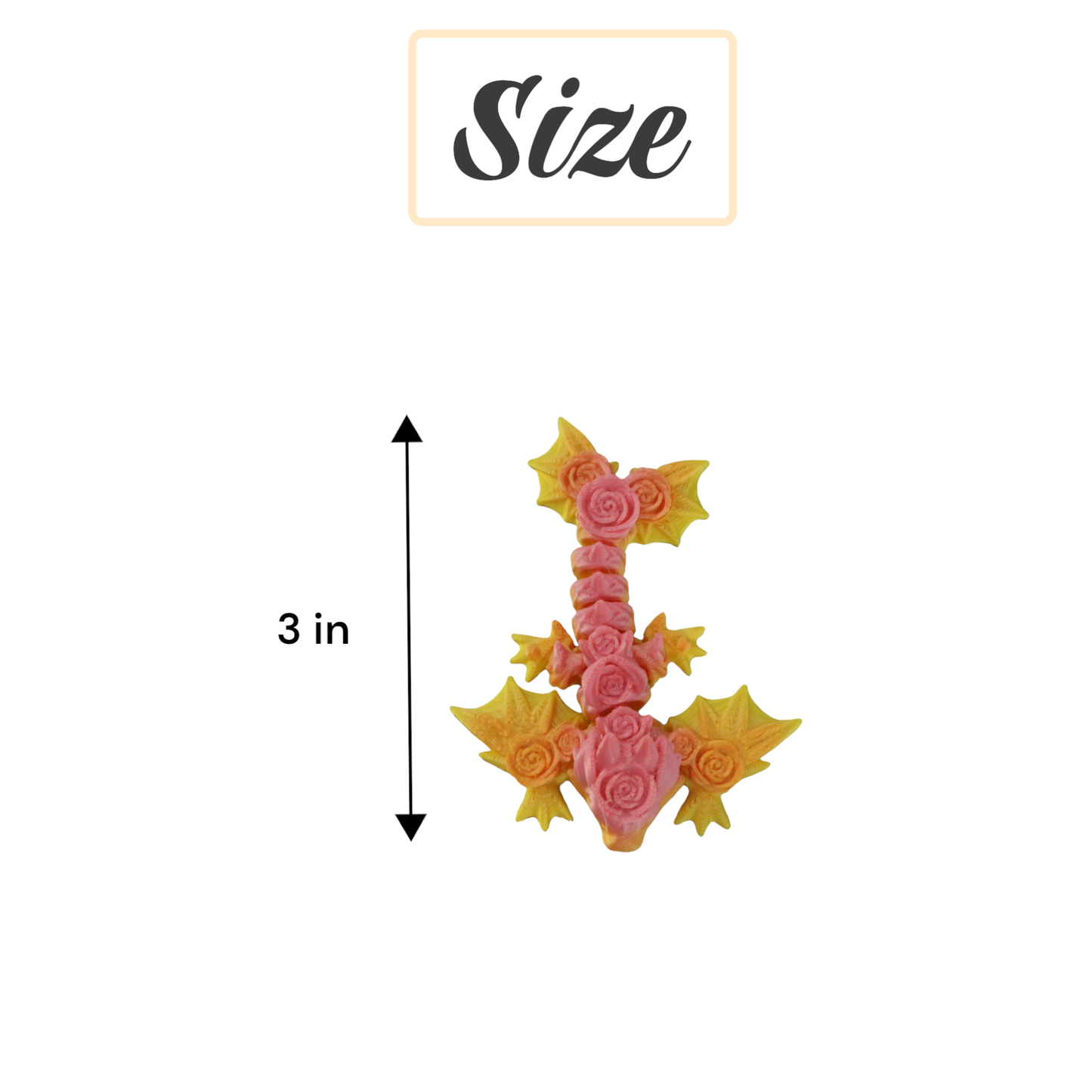 3D Printed Cute Baby Dragon Wyverns, 10 Pack | Mixed Color