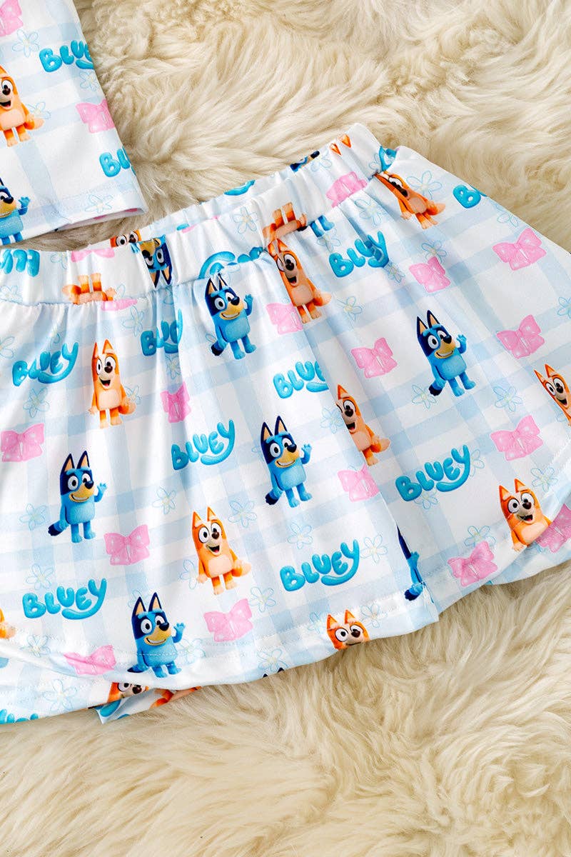 Multi-printed character girls 2 piece set. OFG60357 JEAN